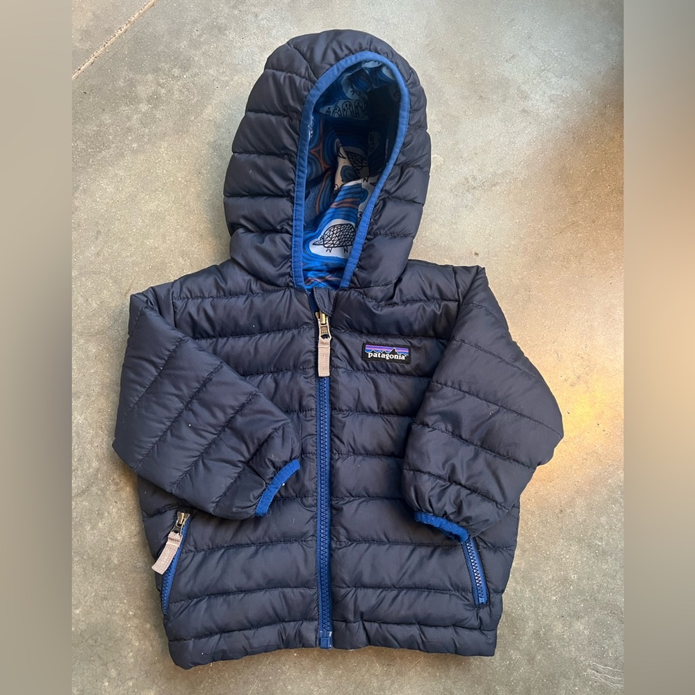 Patagonia reversible down sweater jacket